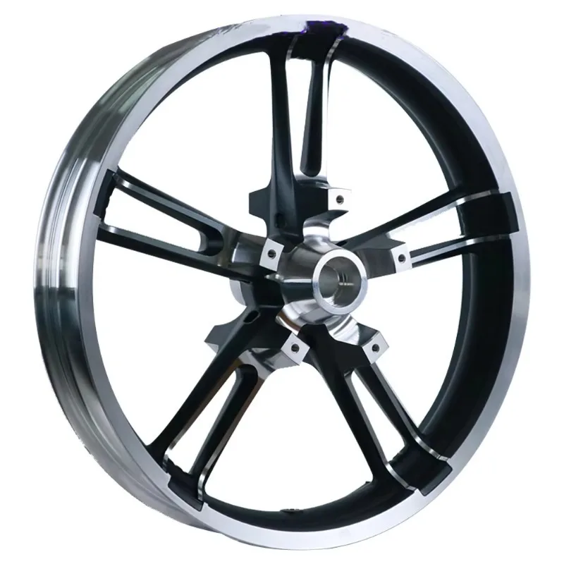 

2025 New Style Nice Designs High Loading Aluminum 21 Inch Rim 21x3.5 Black Machined Alloy Motorcyc