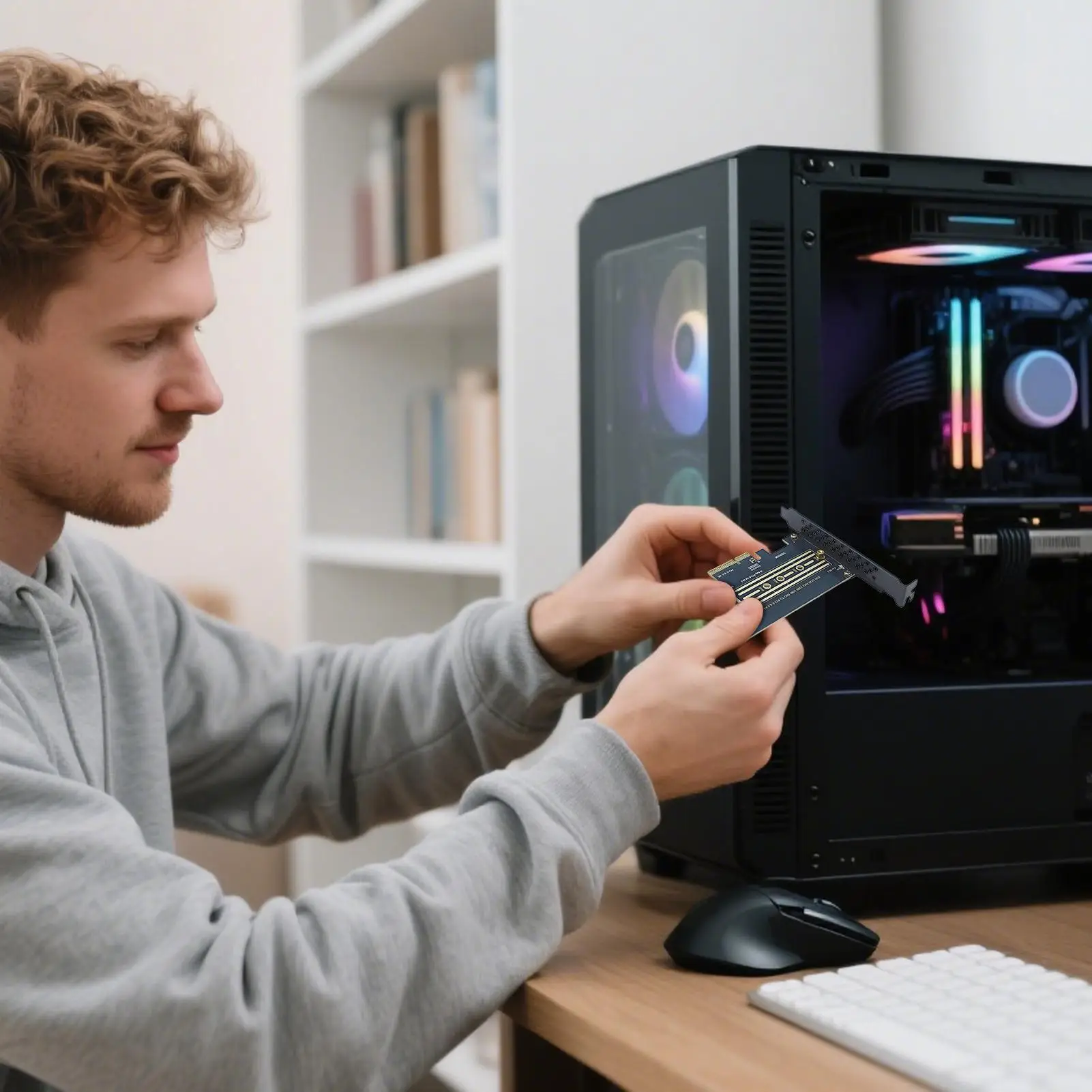 m2-アダプターカード高速電源ストレージ-m2-アダプター-コンピューターマザーボードデスクトップラップトップ家庭用女性男性用