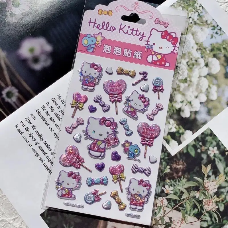 موكا سينامورول لينة لاصق ملصق مرحبا كيتي ليتل توينستارز بريق مصاصة ثلاثية الأبعاد كوب دفتر لتقوم بها بنفسك لاصقة تزيين لعبة #3