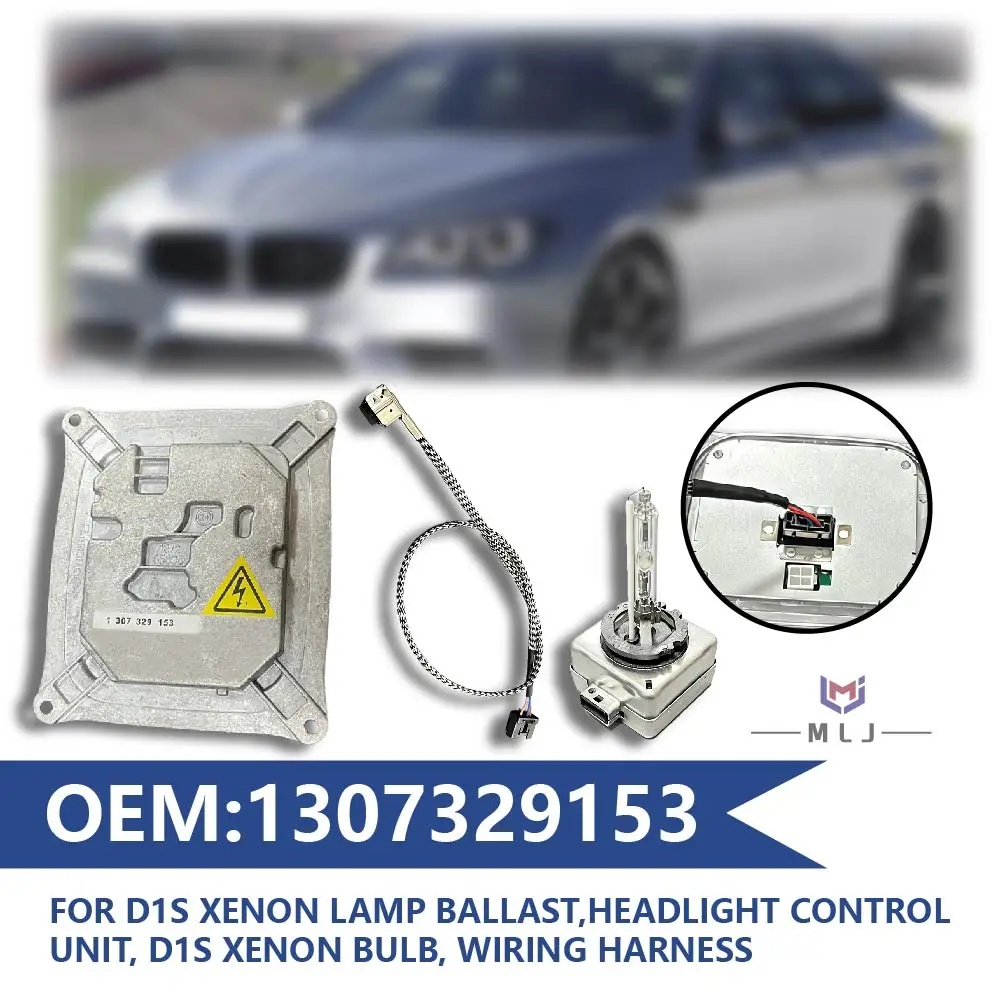 

1307329153 25806714 63117182520 For BMW 3 Series E90 M3 E92 E93 D1S Xenon Lamp Ballast Headlight Wiring Harness Control Unit