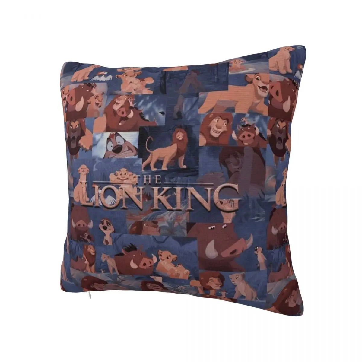 Soft Lion King Simba Cartoon Pillowcase Polyester Cushion Cover Decor Pumbaa Nala Pillow Case Cover Home Zipper 40*40cm