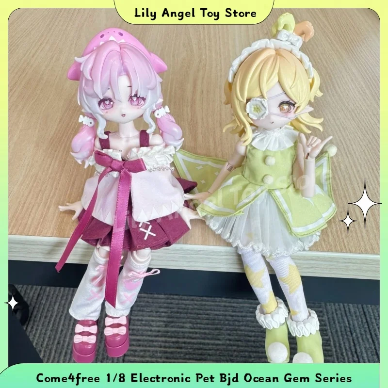 

New Joint Movable Doll 1/8 Electronic Pet Bjd Original Come4free Ocean Gem Series Dress Up Doll Trendy Play Blind Box Ornament