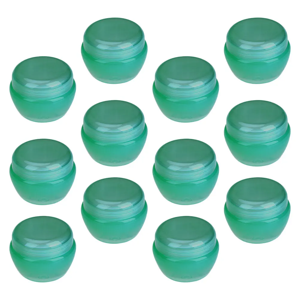 

15pcs Mushroom Cream Jars Mini Size Sealed Containers Plastic Makeup Jars Cosmetics Packaging Empty Containers