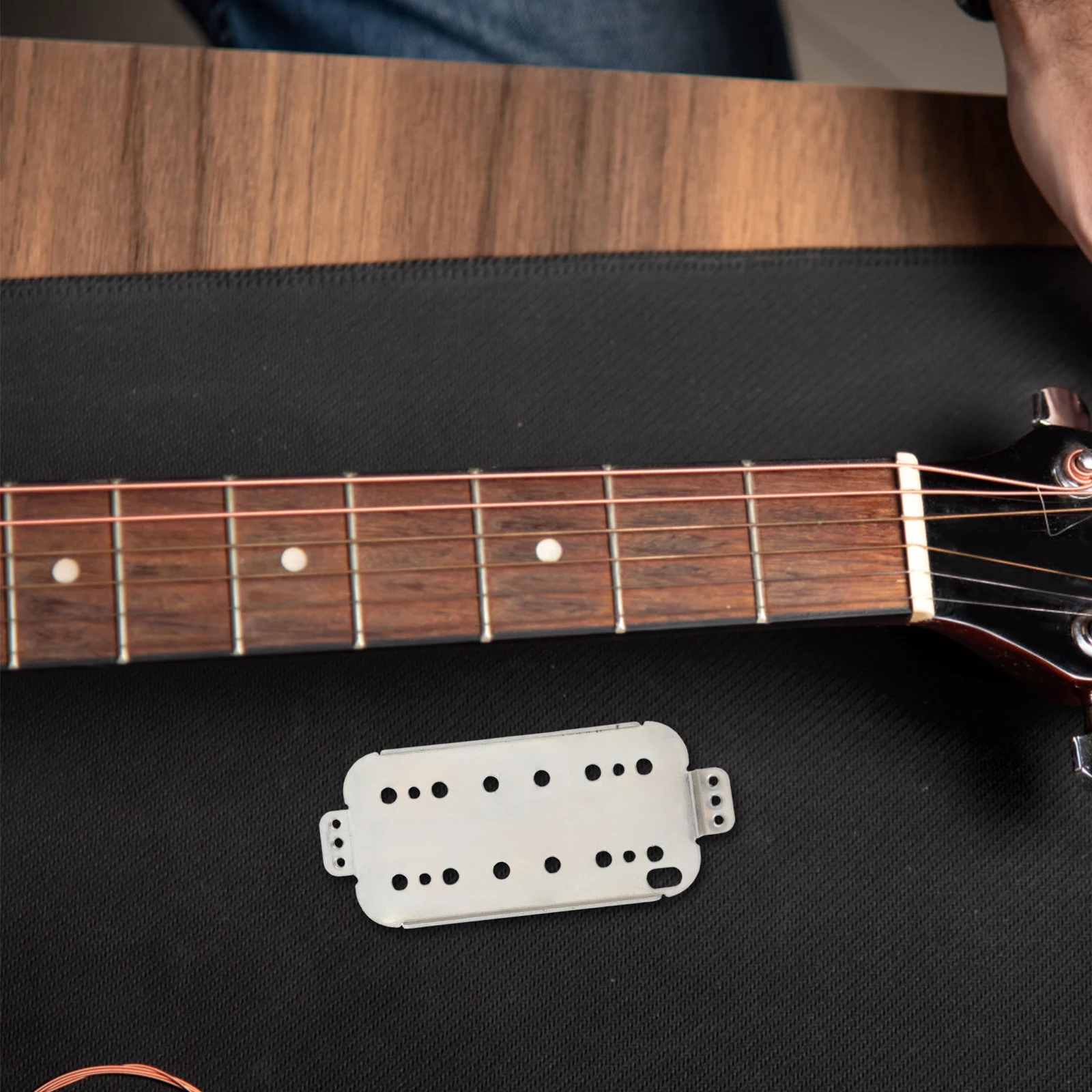 

2 PCS Guitar Pickup Base Plate 50mm 52mm Cupronickel Sturdy Neck Bridges Cover Replacement Electric Guitar Parts