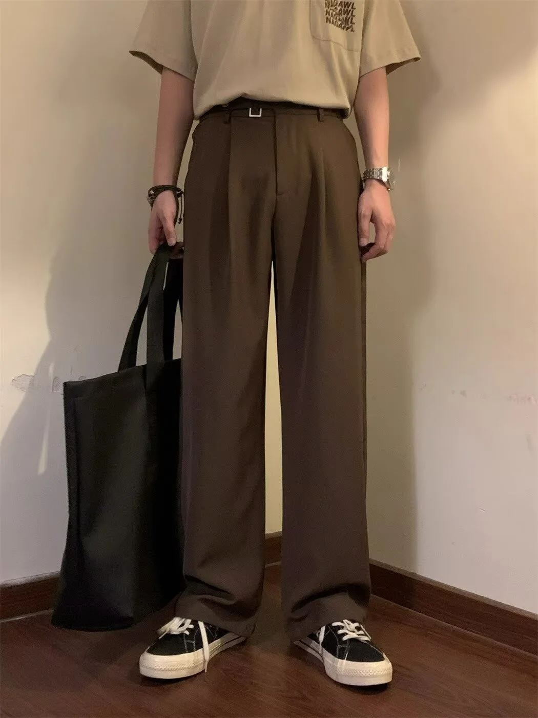 

Свободные повседневные брюки Cleanfit, однотонные, в студенческом стиле, унисекс, модные, брендовые, удобные, свободные, для отдыха, длинные штаны