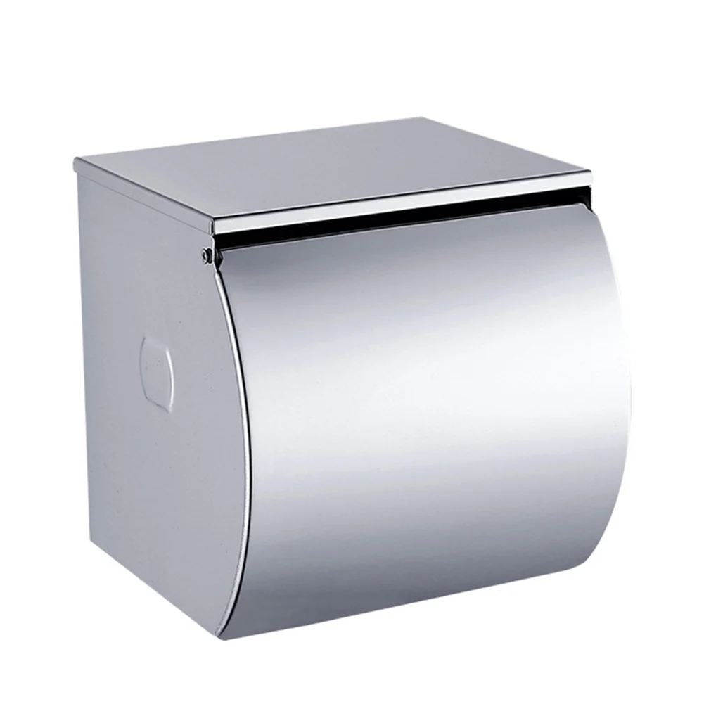 

Innovative Design Toilet Paper Holder Stainless Steel Bathroom Roller Tray Roll Tissue Box Adds Style to Your Bathroom