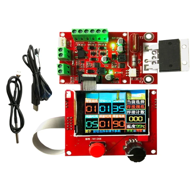 

NY-D08 Spot Welding Machine Controller Pneumatic Color Screen LCD Display Multi point Linkage Personalized Settings