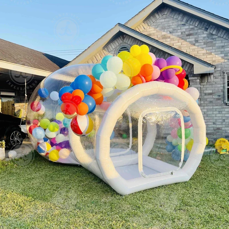 2.5M/3M/3.5M Transparent Inflatable Castle Bubble House with Blower Wedding PartyEvent Photography Background ChildrenToys Gifts