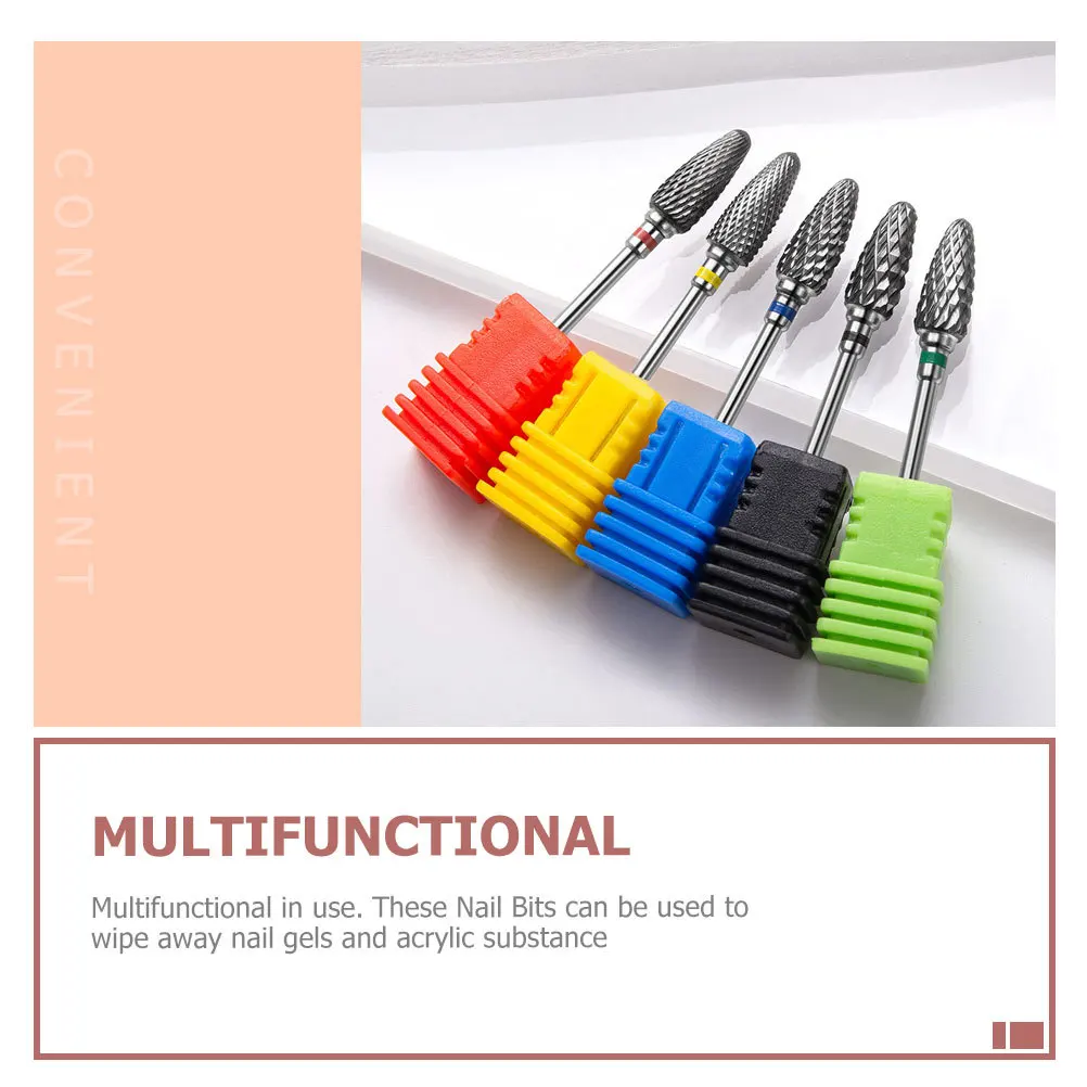 Nagel Schleifen Köpfe Multifunktionale Maniküre Polieren Bits Für Gel Acryl Entfernung Langlebige Bohrer Set Werkzeuge