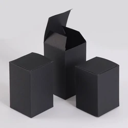 Kraft Pape Cardpaper Boxes 3 X3 5 X5 6 X6 7 X7 8 X 8 To 10 X10 Diy 3 Colors Packaging Box 350gsm Black White Brown