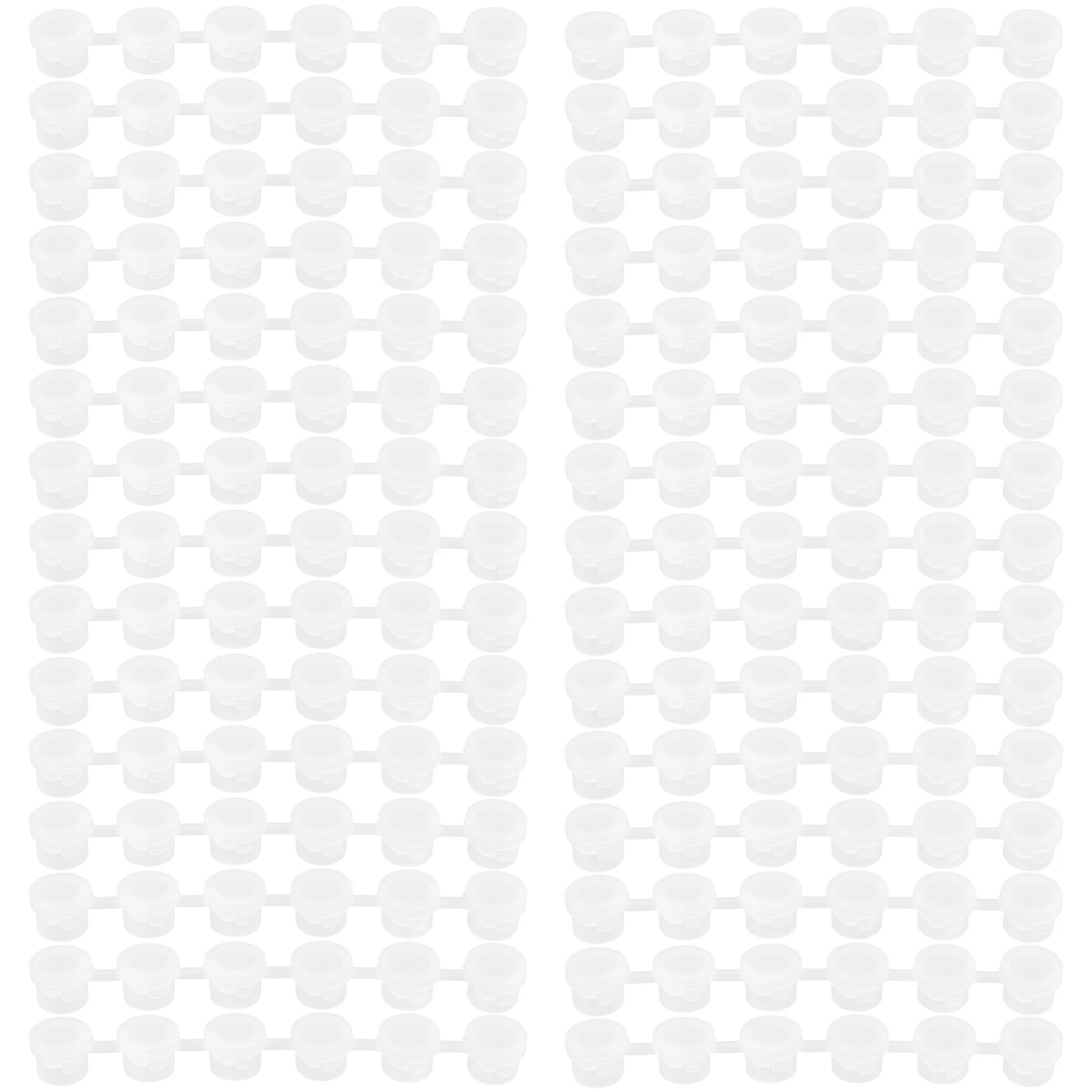 

30Pcs Pigment Box Clear Plastic Mini Paint Pots Strip Storage Containers Leak Proof for Paint Powder Glitter 3ml