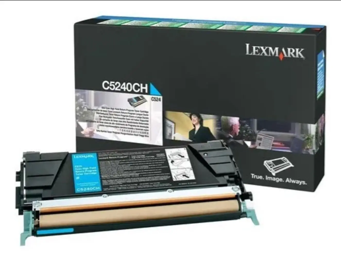 TONER LEXMARK ORIGINAL C5240CH CYAN C524 | C532