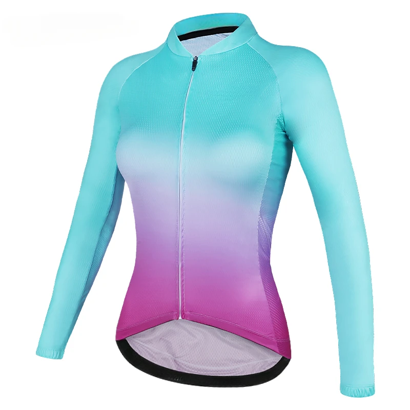 Maglie da Mountain Bike ad asciugatura rapida autunno primavera maglia da ciclismo da donna traspirante maglia da ciclismo a maniche lunghe