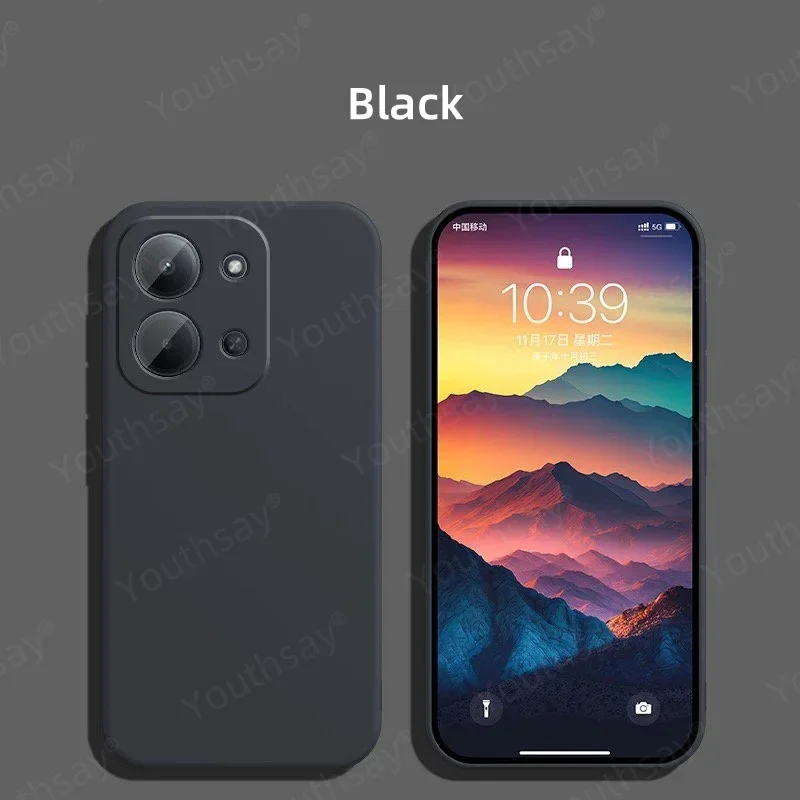 For Redmi 15C Case For Xiaomi Redmi 15C Cover Fundas Coque Shell Original Liquid Silicone Soft TPU Phone Bumper Redmi 15C