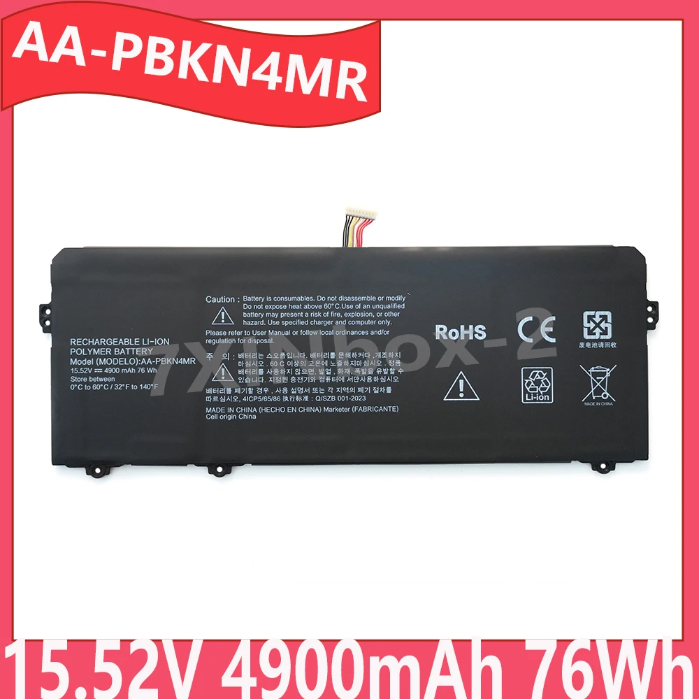 AA-PBKN4MR PBKN4MR 15.52V 76Wh 4900mAh Laptop Battery For Samsung Book3/4 Pro 16 360 NP960QFG NP960XFG NP964QFG