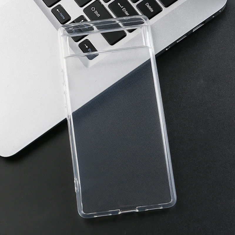 For Google Pixel 6 6A 7 7A 8 Pro 8A Pixel 4A Shockproof TPU Bumper Clear Anti-Fingerprint Cover Case