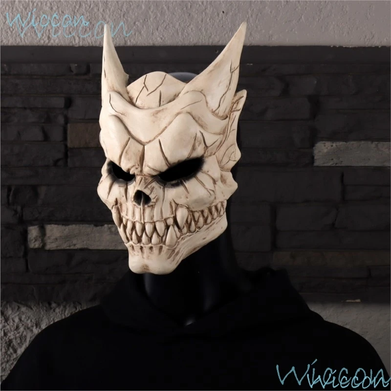 Cos Mask Scary Monster Skeleton Mask Anime Kaiju Kafka Hibino Cosplaying Halloween Carnival Masquerade Props No.8