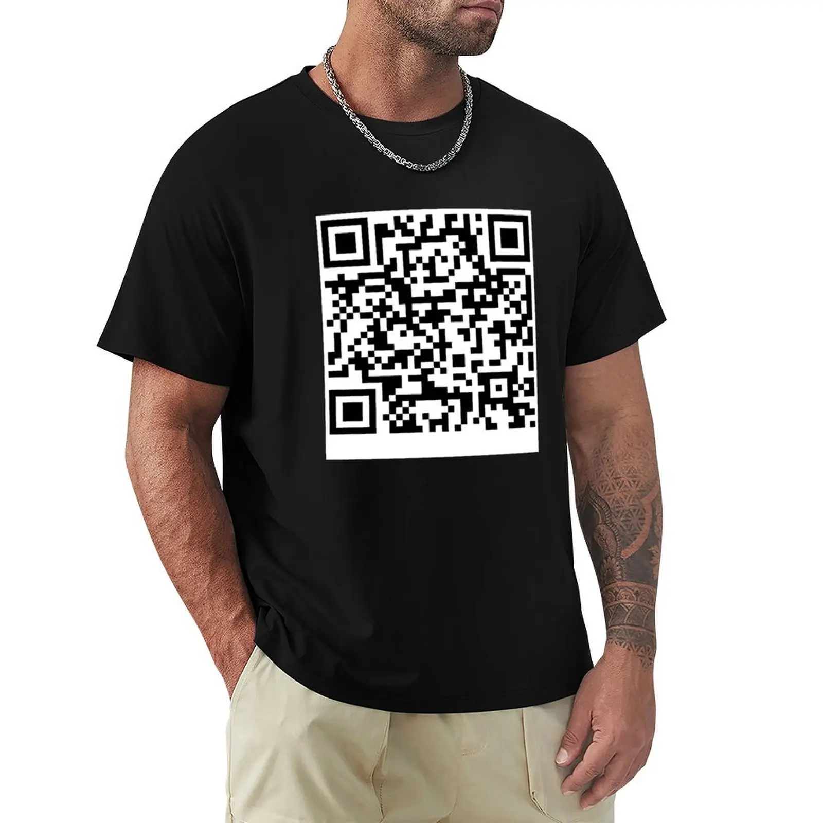 

Rick Roll QR Code T-Shirt Christmas Theme Tee Top