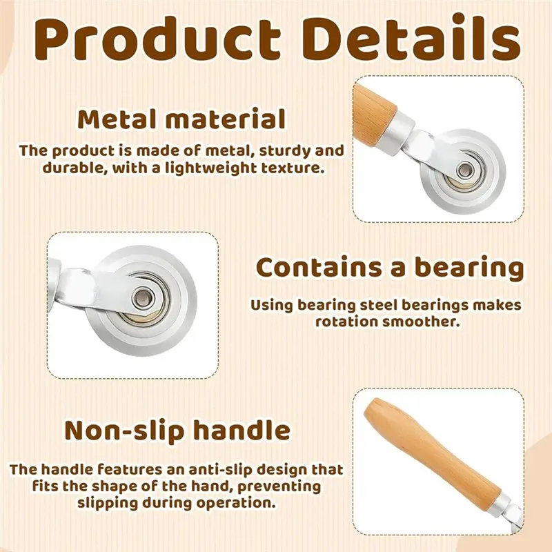 أداة تغيير صندوق الاتجاه 2025 مع عجلة التجعيد وعجلة التتبع وشريط القياس - مجموعة مكونة من 3 قطع تتضمن ثقب الورق #2