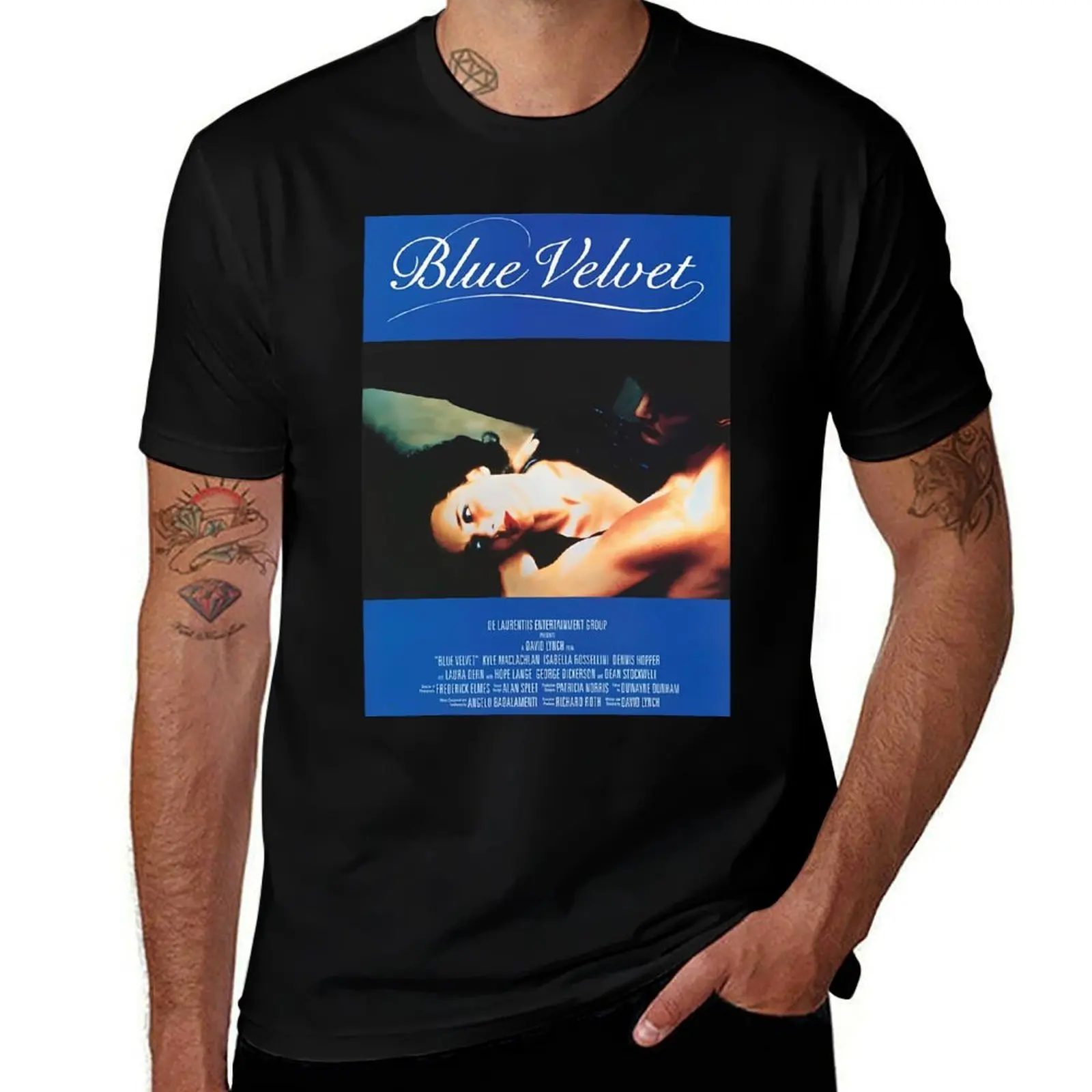 

1986 Blue Velvet David Lynch Movie T-Shirt Clothing customizeds designer shirts sports fans mens shirts graphic tee