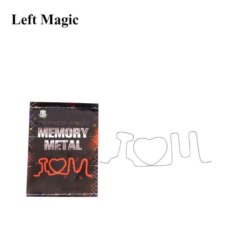 WireGram Memory Metal I LOVE U Magic Tricks Memory Iron Wire Magia Magician Close Up Street Illusions Gimmick Mentalism Comedy ﻿