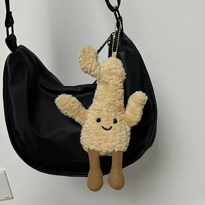 20cm bonito amarelo gengibre vegetal brinquedo de pelúcia planta pingente boneca de pelúcia bebê crianças presente aniversário decoração para casa artesanato