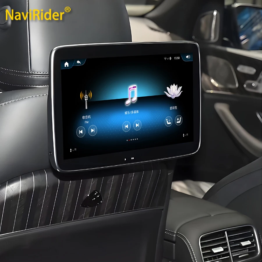 Android Touch Screen Car Headrest Monitor For BMW X5 X6 X7 Rear Seat Entertainment TV HDMI Multimedia Video Player Plug And Play view 5