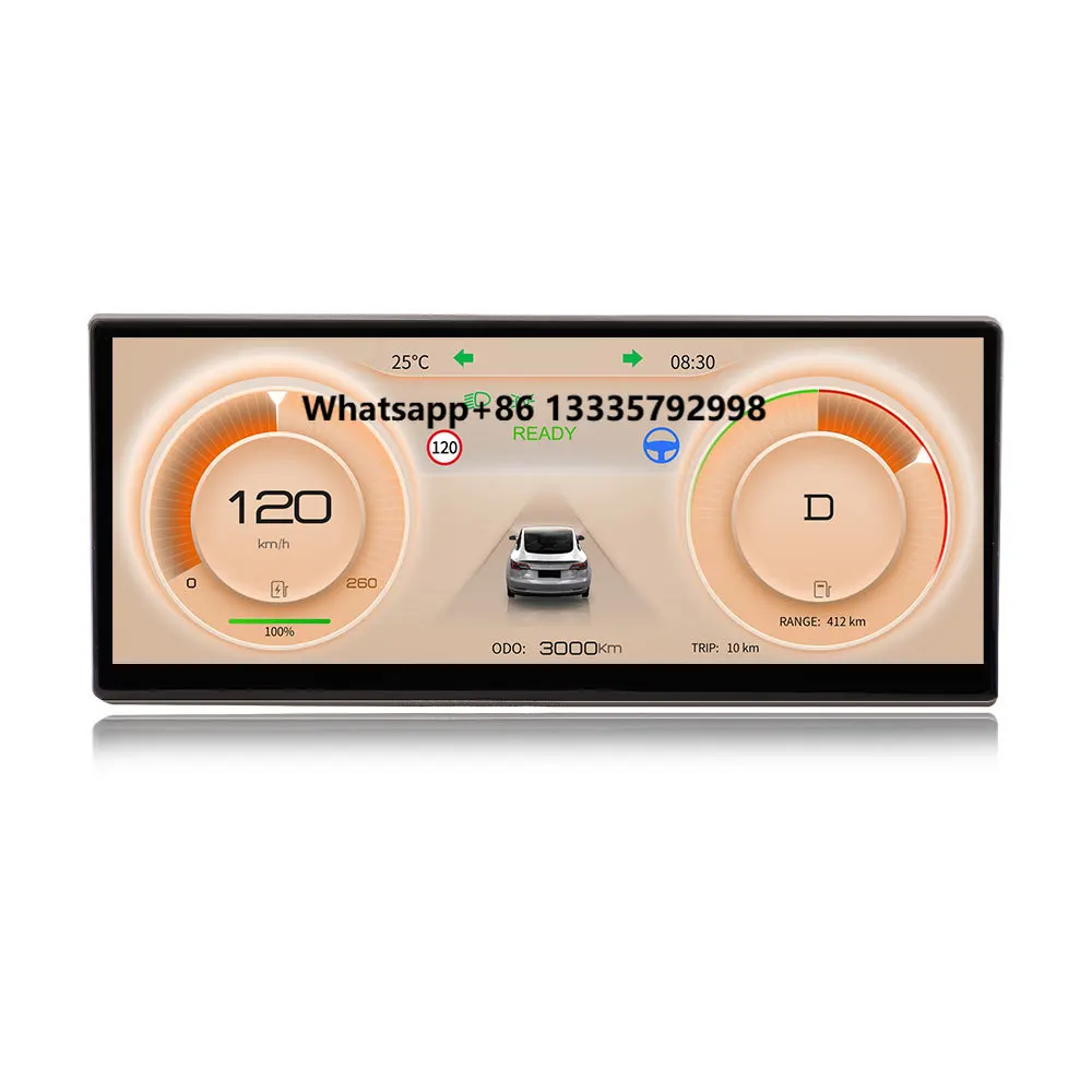

Tesla‘ Dashboard Instrument Lcd Screen 8.9 Inch Digital Cluster Hud Carplay for Tesla’ Model 3 for Tesla’ Model Y Accessories