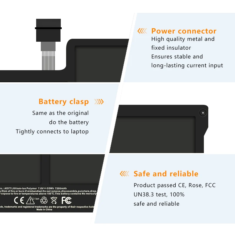 Аккумулятор Nobi A1377 для ноутбука Macbook Air, 13,3 дюйма, A1369, MC504 MC504, 2010 в, 7,6 Вт/ч, 7200 мАч