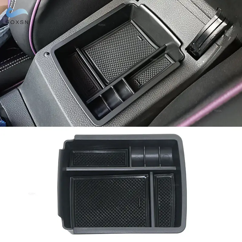 For VW Golf 7 MK7 VII 5G GT I R 2014 2015 2016 2017 Car Interior Central Console Lid Armrest Storage Box Container Glove Case