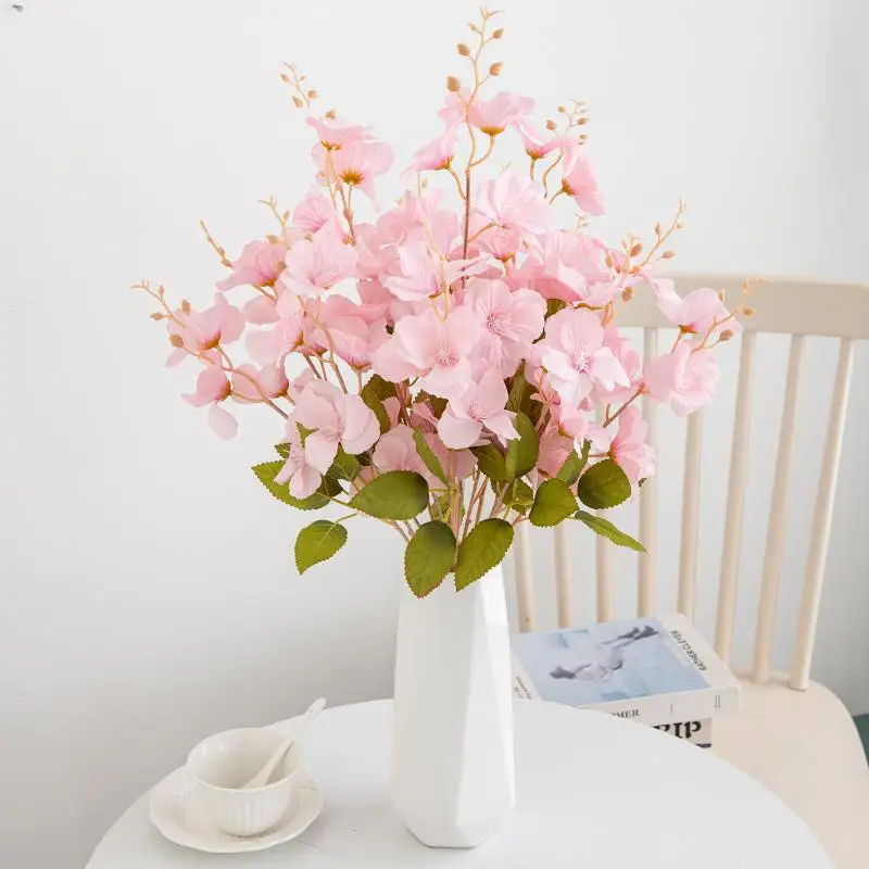 الزهور الاصطناعية الحرير ماغنوليا في الهواء الطلق ساحة وحديقة الزفاف باقة الزفاف زهرية للمنزل ديكور مهرجان إكليل الحفلات لتقوم بها بنفسك هدية