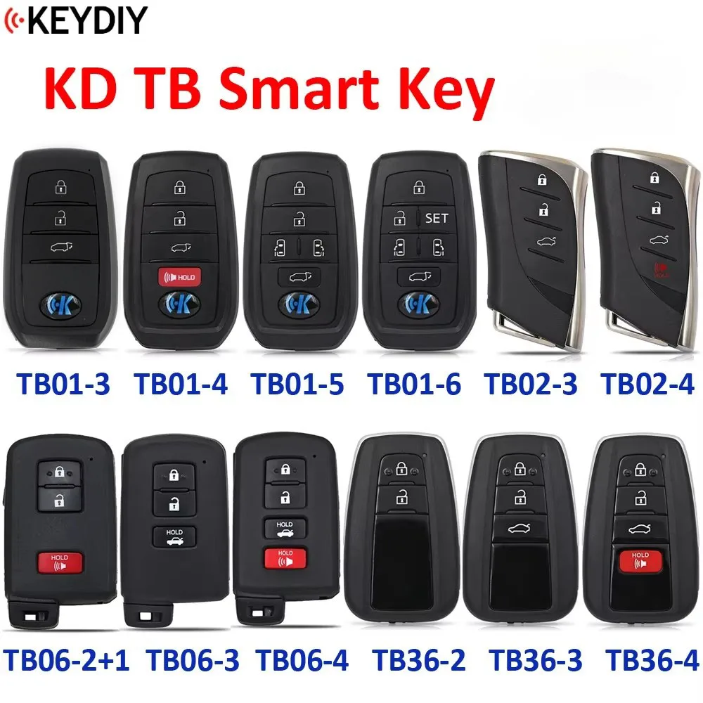 KEYDIY 8A Smart Key TB01 TB02 TB06 TB36 for Toyota Corolla RAV4 for Lexus ES GS FCCID:0020 0410 2110 F43 0351 0010 0440