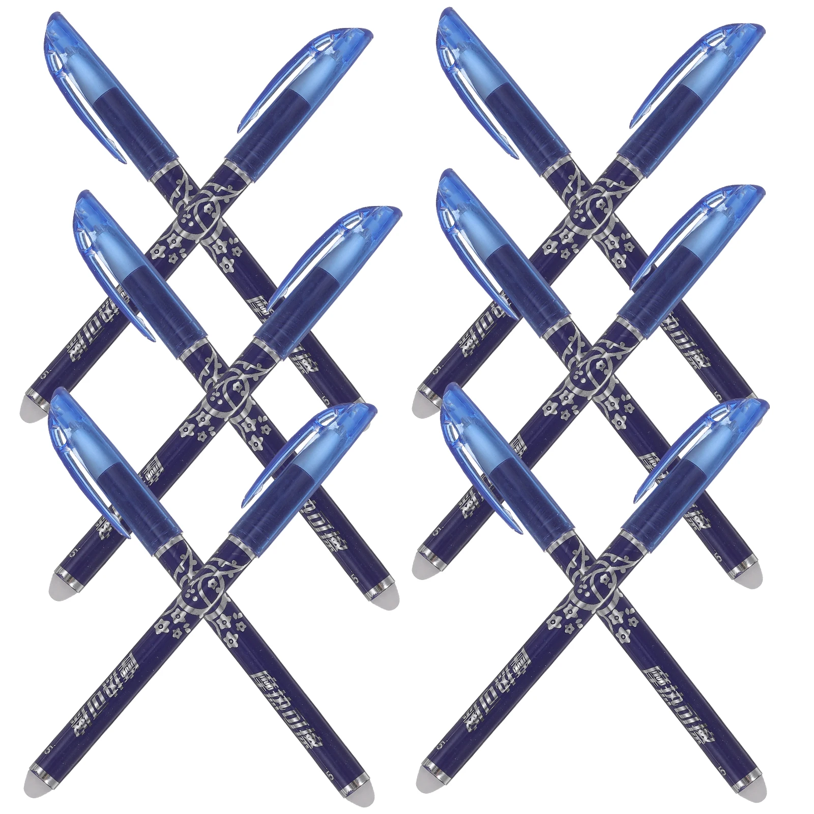 

Набор стираемых ручек, 12 шт., 0,5 мм, синие чернила, тонкие, сухие, гладкие, чистые, для заметок, школьные и офисные письменные принадлежности