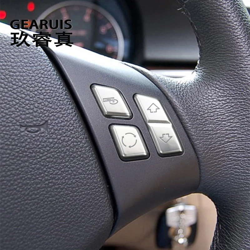

Car Styling Steering Wheel Button switch Audio Volume Phone control For BMW 3 Series E90 E91 E92 E93 2005-2012 Cover Stickers