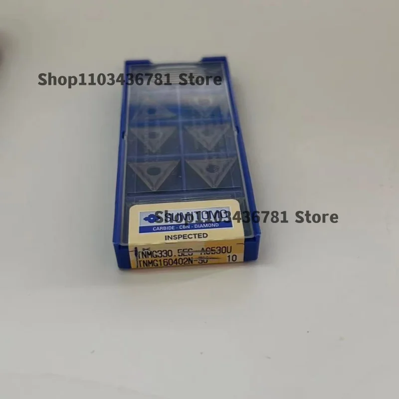 

Sumitomo TNMG160402N-SU AC530U /TNMG160404N-SU AC530U /TNMG160408N-SU AC530U CNC turning tool blade carbide inserts 10Pcs