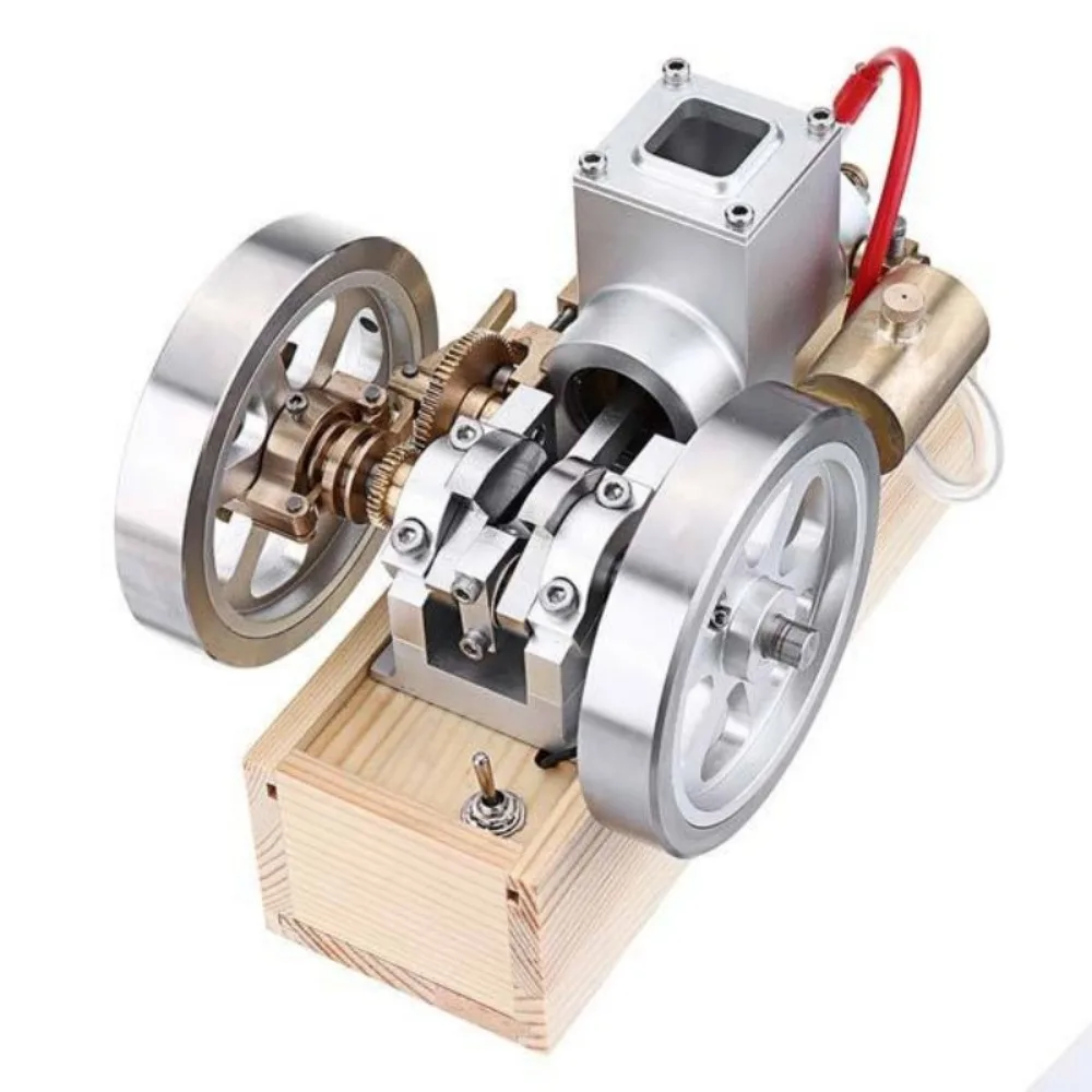 M90 Horizontal Single Cylinder Retro Engine Model Metal Internal Combustion Engine Startable Simulation IC Engine Model