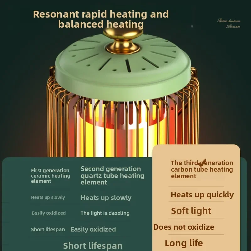 Home Energy-saving Power-saving Solar Heater Electric Heaters,Quick-heating Office Space Heater Stoves Birdcage-type Heaters