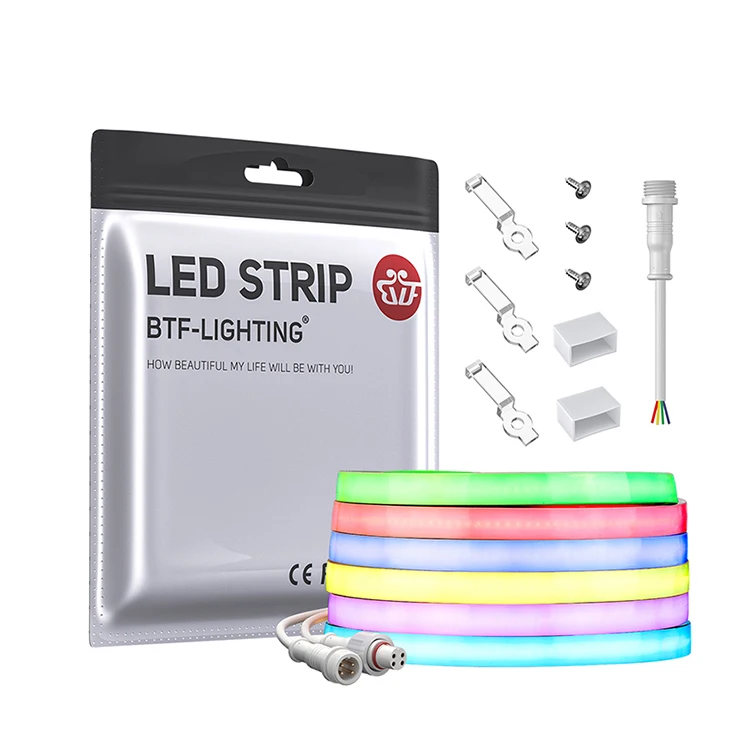 BTF LIGHTING New Hot Selling 24V 840Leds/m IP67 Waterproof FCOB Rgb FOB COB Led Strip