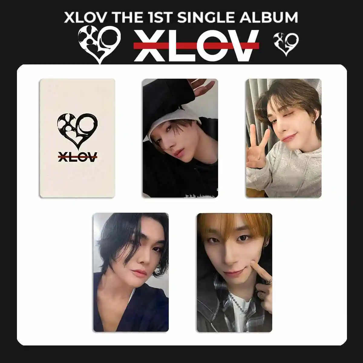 KPOP XLOV I'MMA BE 4Pcs/Set Album Glossy Photocard High Quality