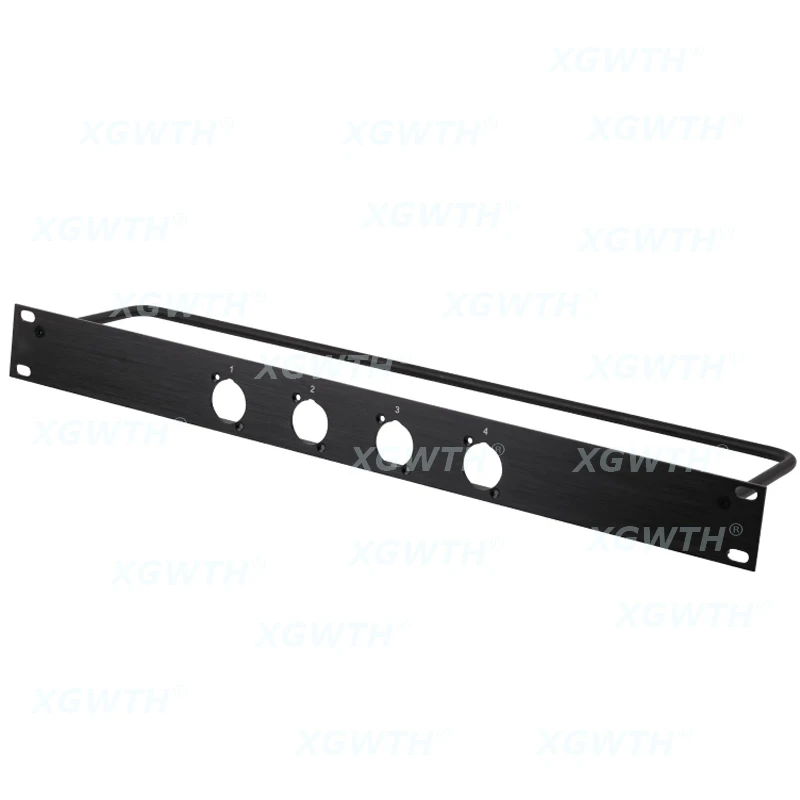 1U Rack Patch Panel 4 8 12 16 Way Channel Flight Case Mount For XLR Connecctor Male Female Speaker Audio Cable Plug Socket 19in - view 4