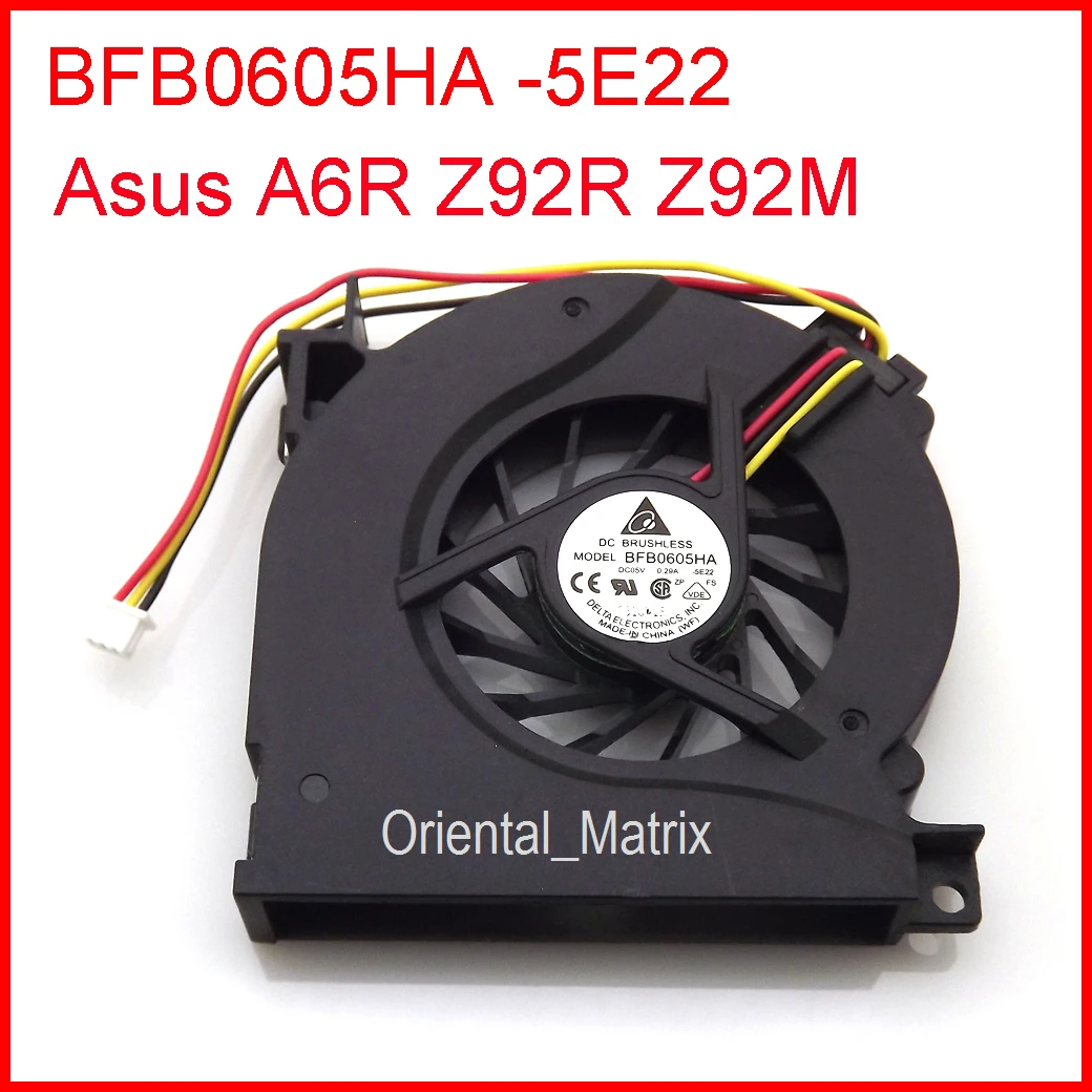 

BFB0605HA-5E22 DC5V 0.29A вентилятор для Asus Z92R Z92M A6R CPU кулер охлаждения вентилятора