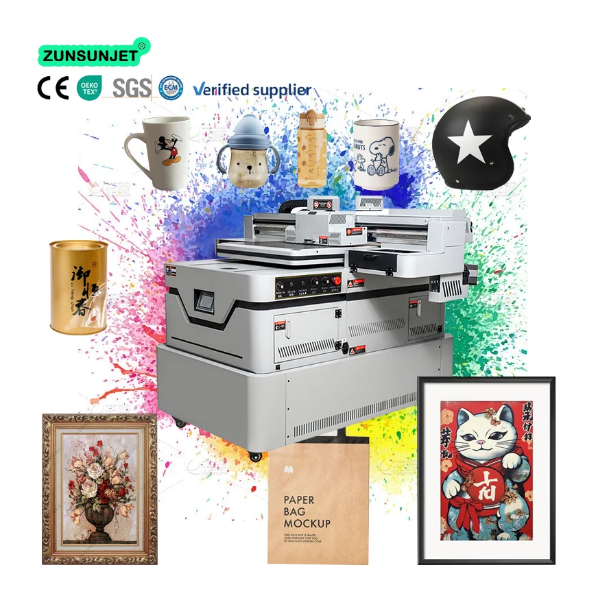 Uv-dtf-printer Uv Printer 6090 3 Heads 4Heads Tx800 6090 Uv Dtf Flatbed Printer Machine To Print On Glass,3D Relief