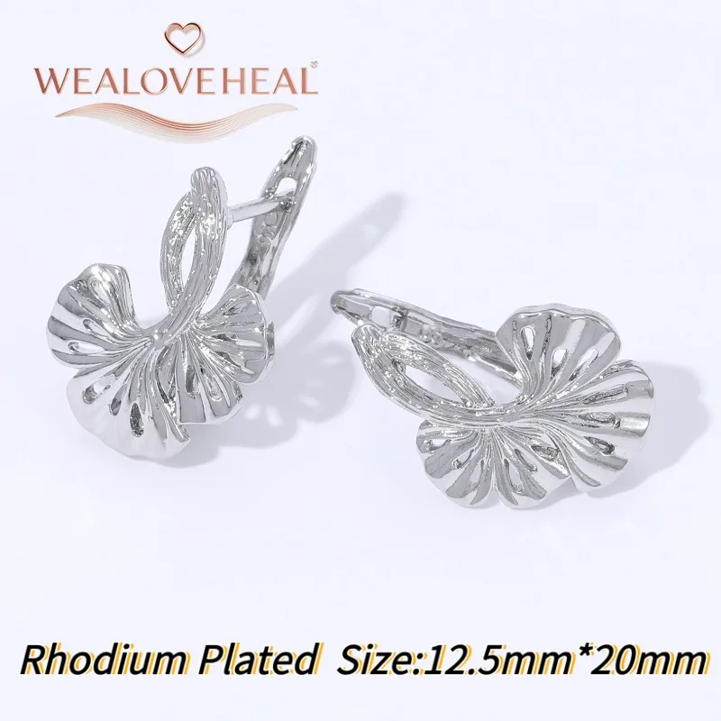 18 Karat vergoldete französische Blumen-Ohrringhaken, Hebelrücken, offene Schleifenfassung für DIY-Ohrringe, Schmuckherstellung, Zubehör – Detail 24