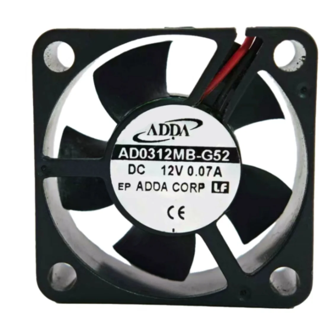 ADDA AD0312MB-G52 DC 12V 0.07A 30x30x10mm 2-Wire Server Cooling Fan