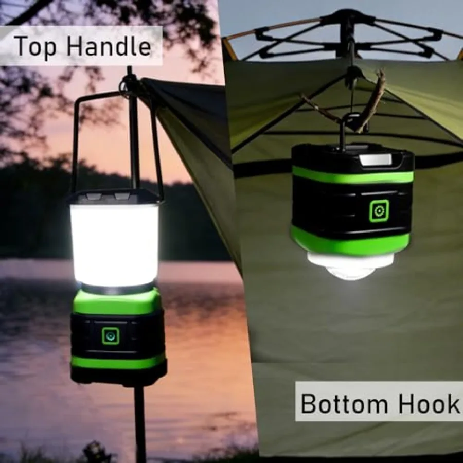 LED Camping Lantern, Battery Powered LED Lights Camping Essentials, Portable Lanterns Flishlights for Emergency, Hurricanes, Ou - view 4