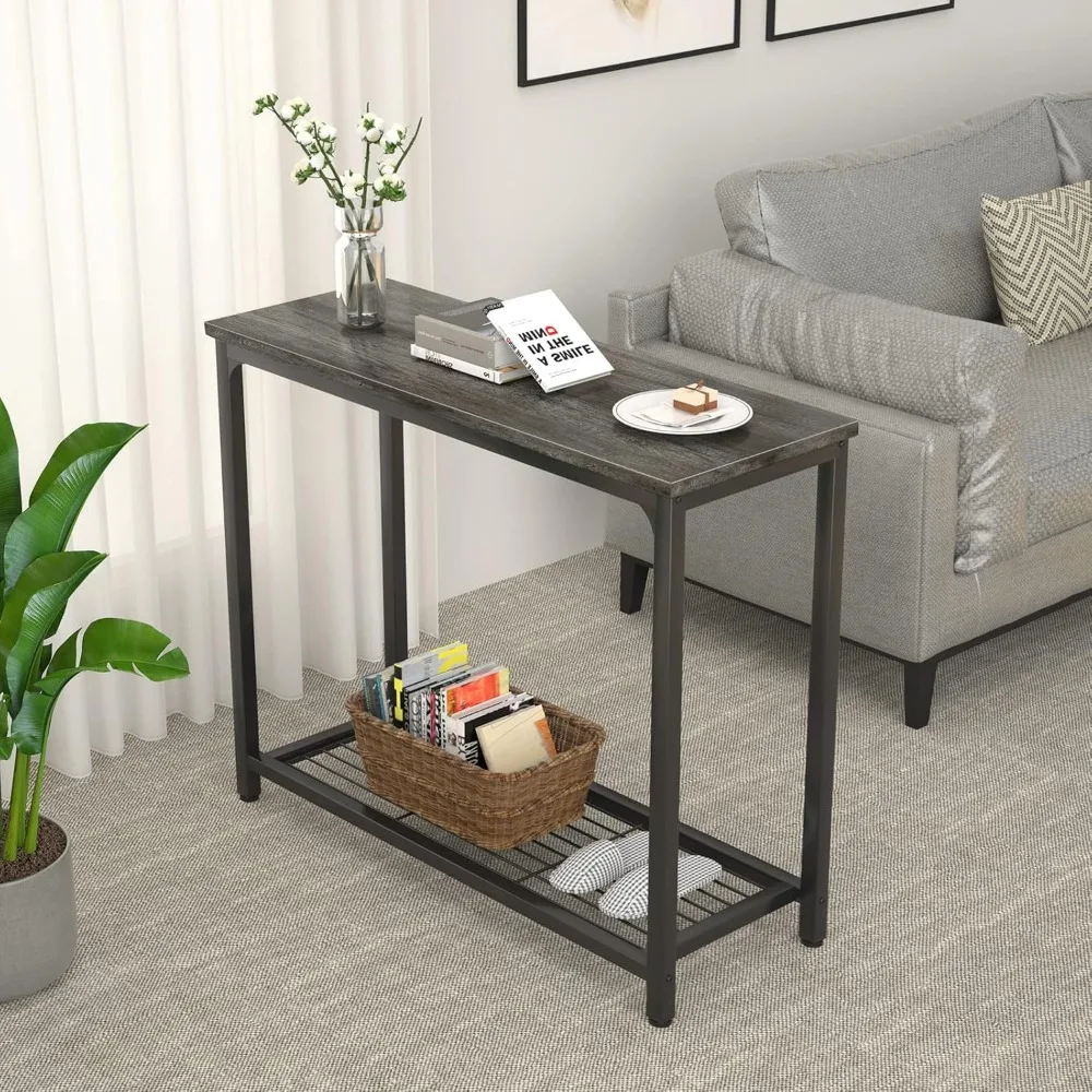 2 Tier Entryway Table Foyer Table for Entryway, Front Hall, Hallway, Sofa, Couch
