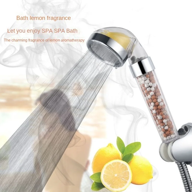 Aromatherapy Shower VC Supercharged Negative Ion Water-saving Filter Shower Maifan Stone Powerful Supercharged Nozzle