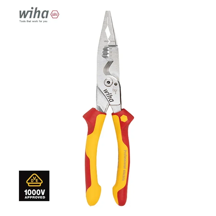 8 in 1 Insulated Pliers 1000V VDE Snip Nose Wire Stripping plier Multifunctional Electrician hand Tool 45489