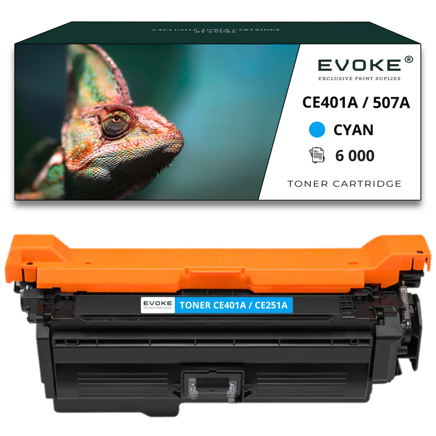 Tóner para HP CE251A / CE401A azul, 6000 páginas