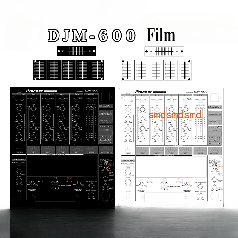 

DJM600 Mixing Console Panel PC Sticker Djm-600 Film Black and Pearl White.Not A DJ Panel!